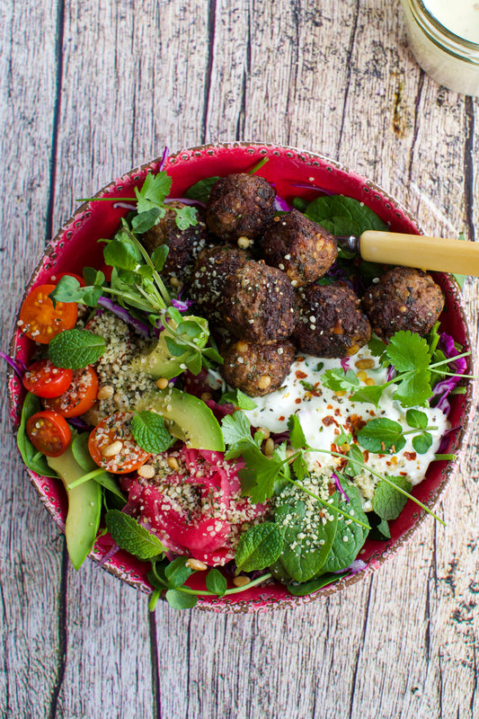 Lamb Kofta Avocado Bowl