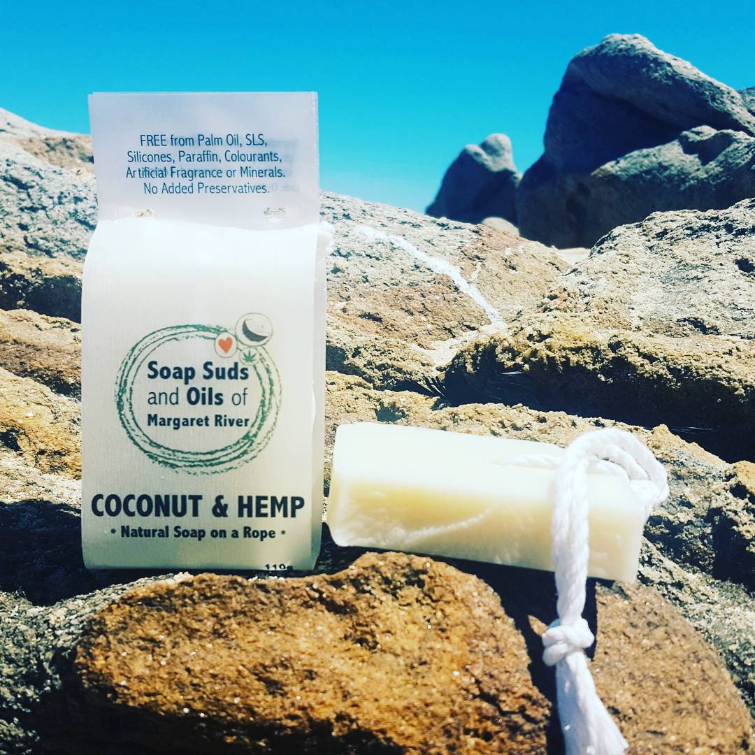 Coconut & Hemp Natural Soap on a Rope