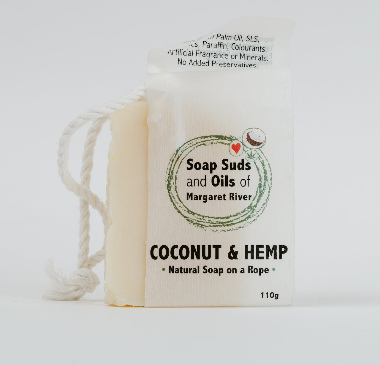 Coconut & Hemp Natural Soap on a Rope