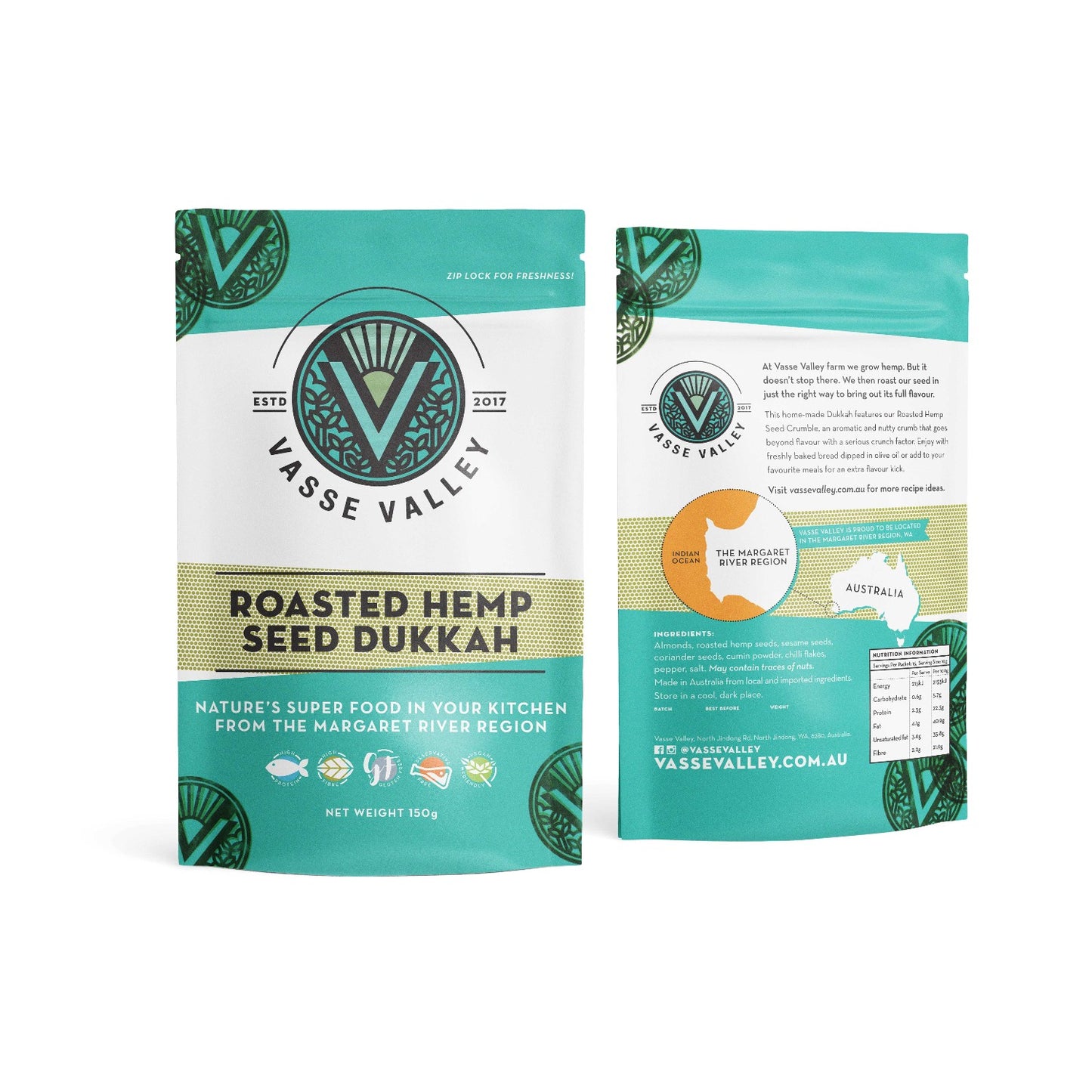 Roasted Hemp Seed Dukkah - 150g - award winning
