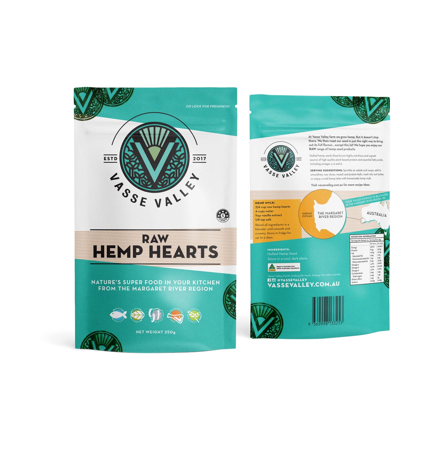 Raw Hemp Hearts (Hemp Seeds) 250g - 5kg