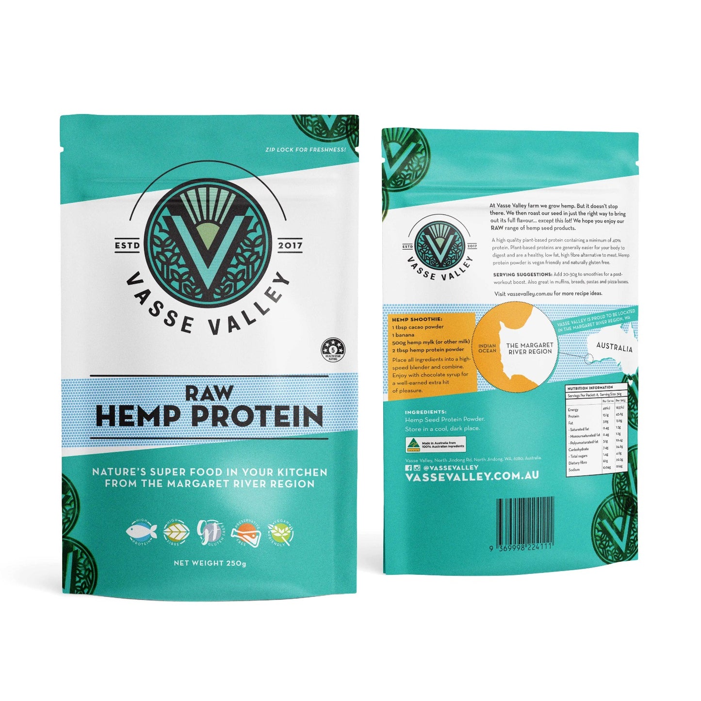 Raw Hemp Protein - 250g - 5kg