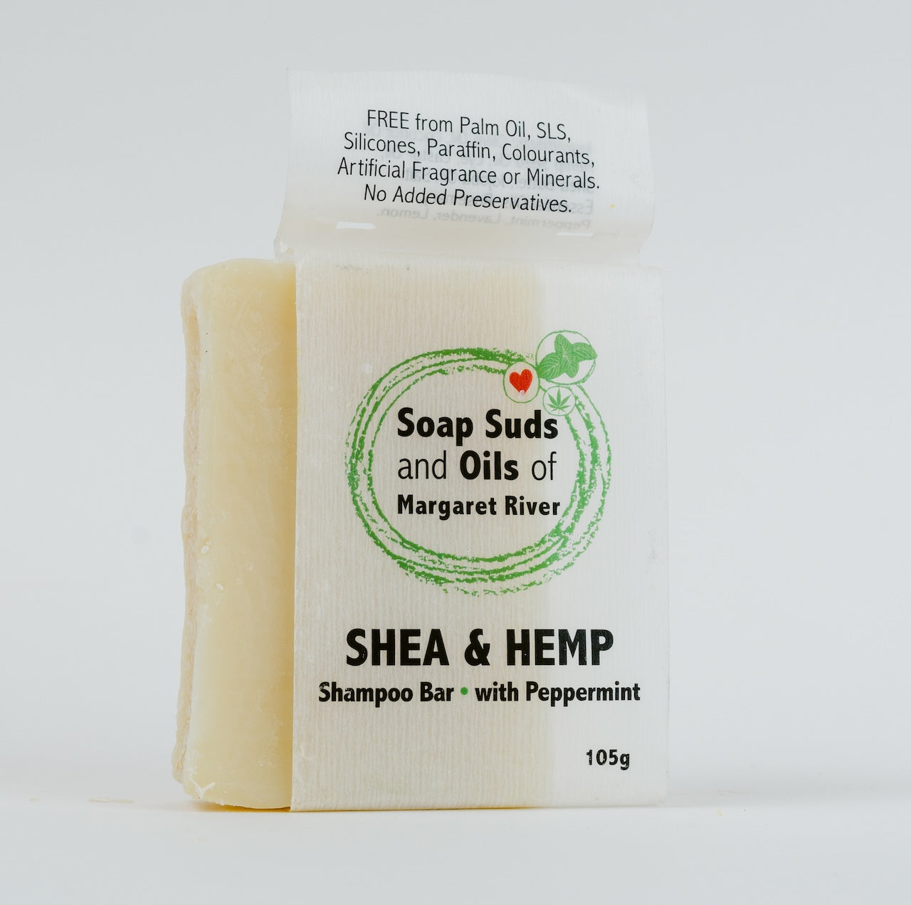 Shea & Hemp Shampoo Bar with Peppermint