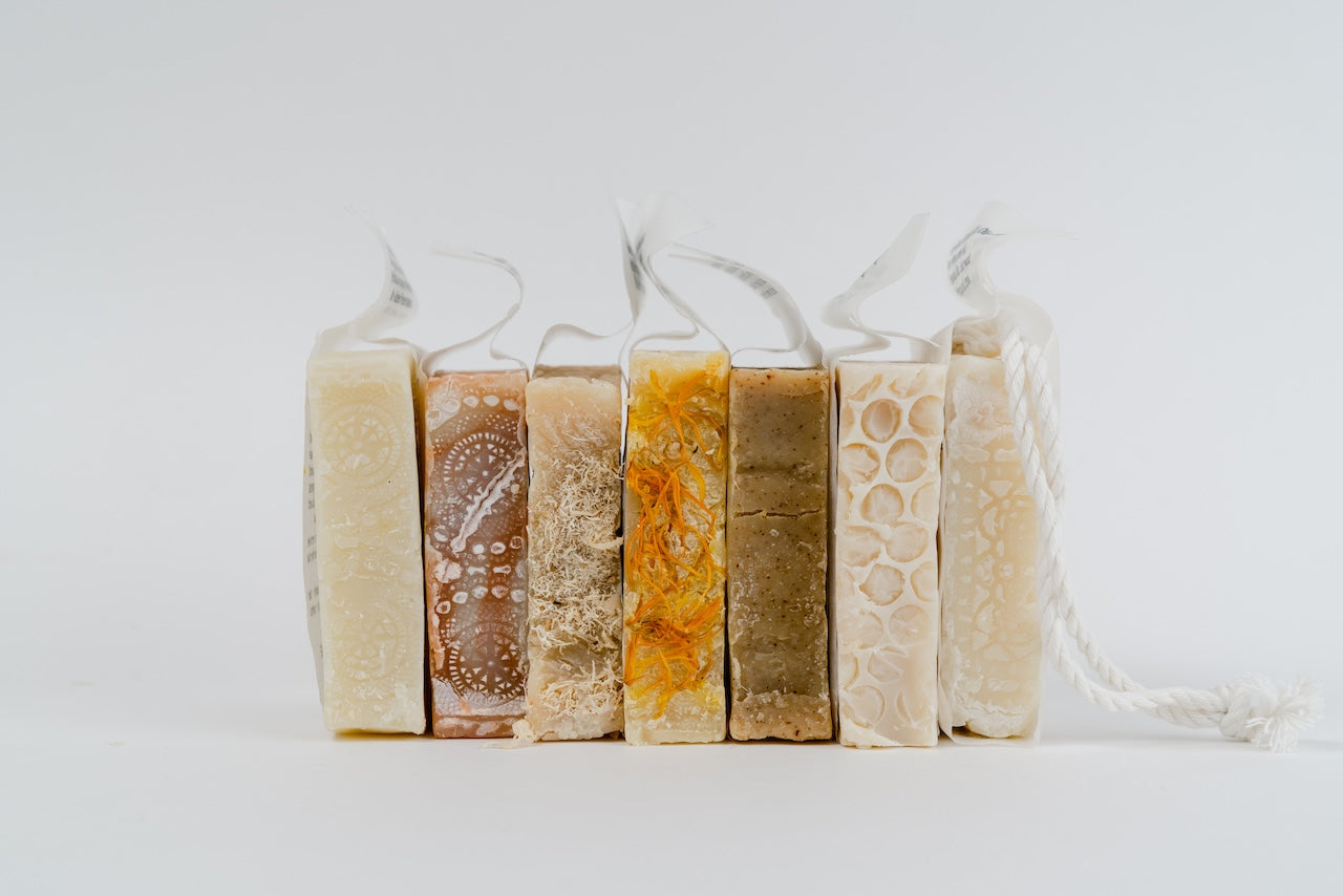 Pumice & Hemp Hand Feet Scrub Bar with Clay