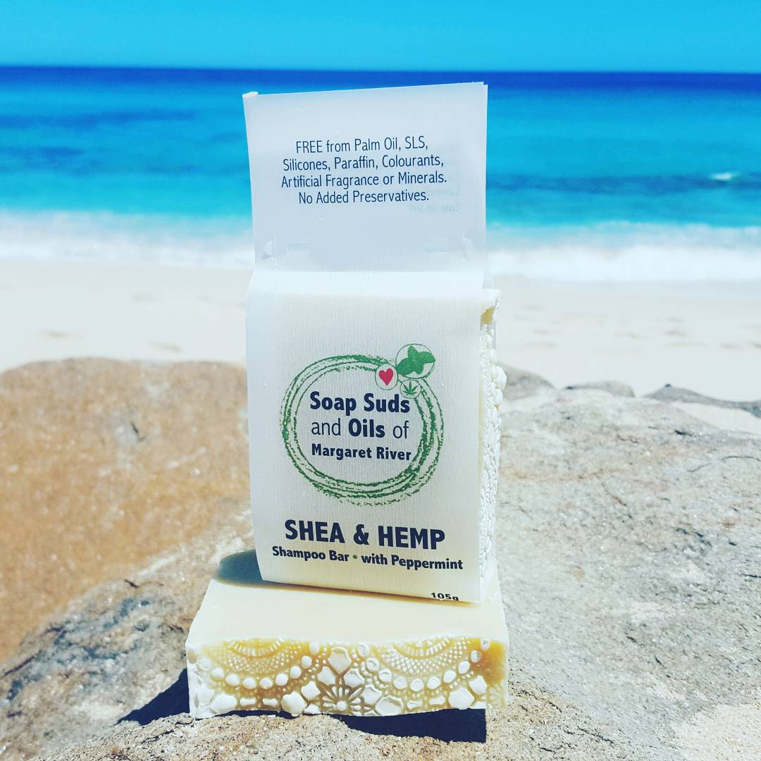 Shea & Hemp Shampoo Bar with Peppermint