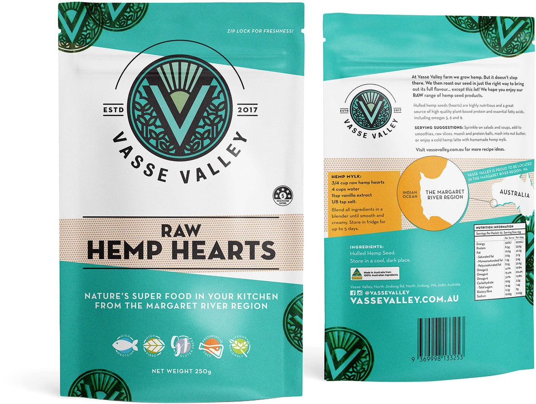 Vasse Valley Proudly Presents Protein-Rich Hemp Hearts