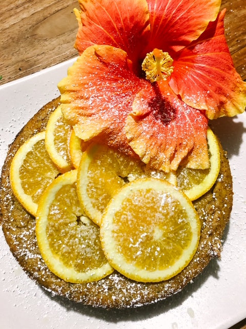 Sugar free Whole Orange and Hemp Cake