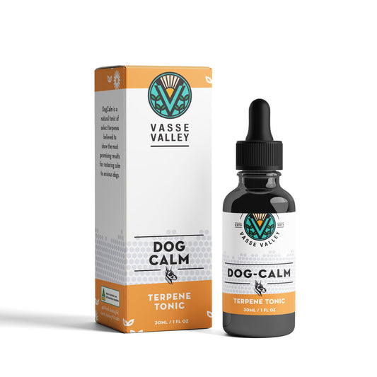 Vasse Valley Dog Calm Terpene Tonic  - natural treatment for dogs with anxiety.