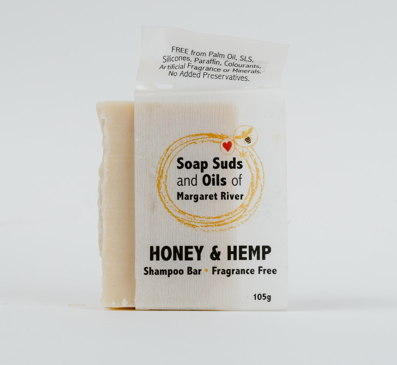 Honey & Hemp Shampoo Bar - Fragrance Free